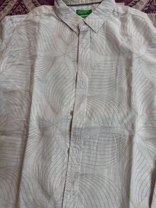 Ucb White Pure Linen T-Shirt
