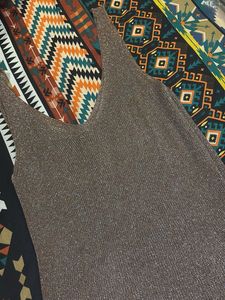 Shimmery Bronze Tank Top