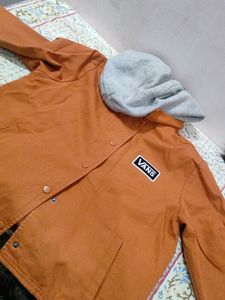 Orange VANS JACKET . Size Xs
