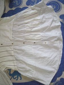 Striped Button-Down T shirt