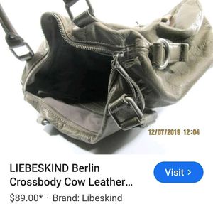Liebeskind Berlin Grey Leather Satchel