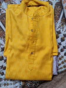 Yellow Haldi Color Kurta