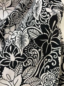 Black and white printed Pants