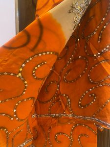 Orange Designer Saree