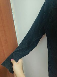 Smart Black Velvet Coat🐈‍⬛