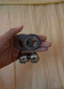 Sliver Jhumkas