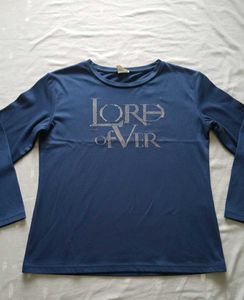 Blue Long Sleeve Top
