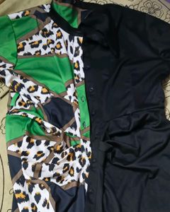 Animal Print &amp; Solid Dress