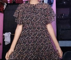 Floral Print Mini Dress