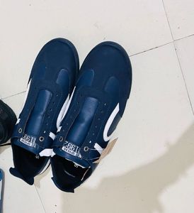 SPYKAR Men Striped Round Toe Slip-OnSneakers