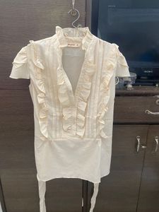 Ruffled Victorian-Style Top