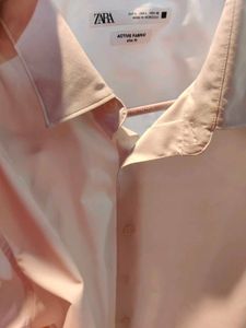Zara White Long Sleeve Shirt