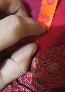 Elegant Red Cotton Blend Kurta
