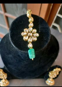 Ranihar Kundan Set Green