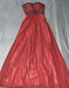 Peach Embellished Gown