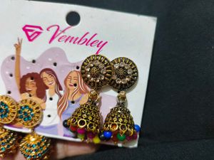 Vembley Jhumka Earrings