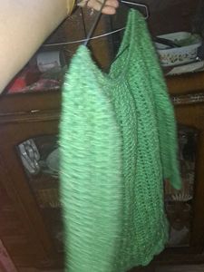 Green Knit Cardigan