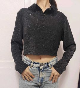 Black Shimmery Top