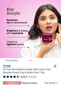 Foxtale Skin Radiance Mask