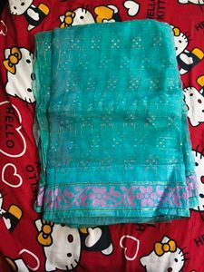 Elegant Teal Ethnic Dress Material