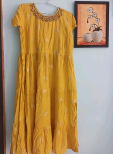 Yellow Tiered Dress
