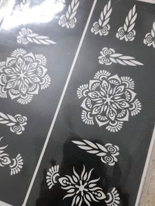 Henna Stencils For Both Hands