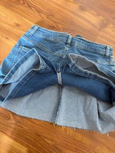 Skorts Denim Mini Skirt Size Small
