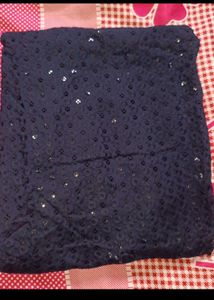 Navy Blue Embroidered Kurta