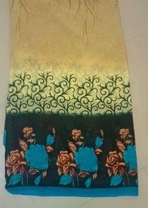 Saree With Multi Colour