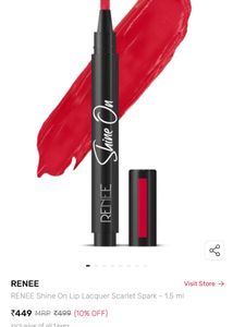 Sealed Renee Shine In Lip Laqueur - Scarlet Spark