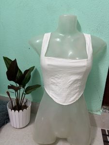 White Crop Top
