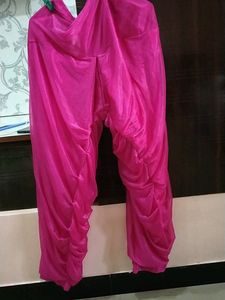Embroidered Pink &amp; Blue Salwar Kameez