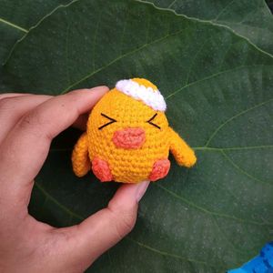 Crochet Chicken Keychain