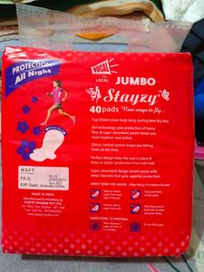 Stayzy XXL &amp; XXXL Sanitary Pads Pack Of 80 Pad