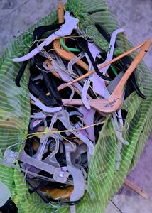 Branded clothing hangers new condition.
