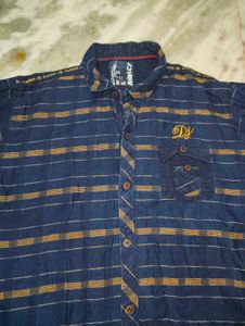 Striped Button-Down Shirt