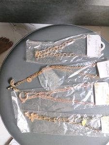Gold Chain Necklace set of 4