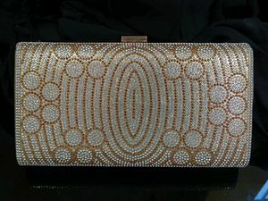 Stunning Sparkling Golden Rhinestone Clutch ✨