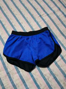 Blue & Black Workout Shorts