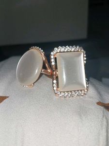 White Stone Ring
