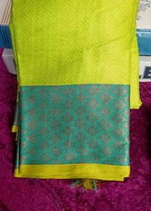 Green Banarasi Saree