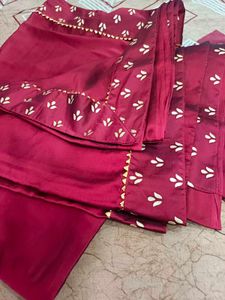 beautiful silk saree with blouse piece