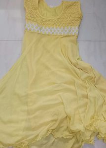Yellow Embroidered Dress
