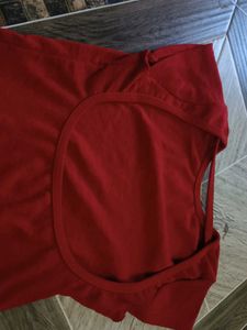 Red Casual Top