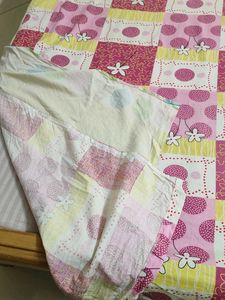 Floral Single Bedsheet With One Pillow Cover