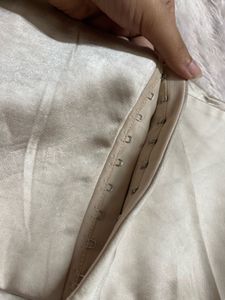 Zara Satin Corset Tube Strapless Top