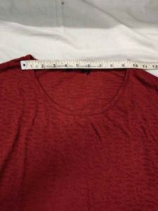 Red Dolman Sleeve Top