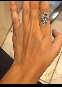 Beautiful Rose Gold Polish Pure Silver 925 Ring