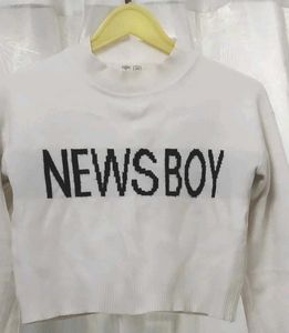 Korean Crop Sweater 🤍✨