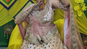 Elegant Peach Lehenga Choli Set